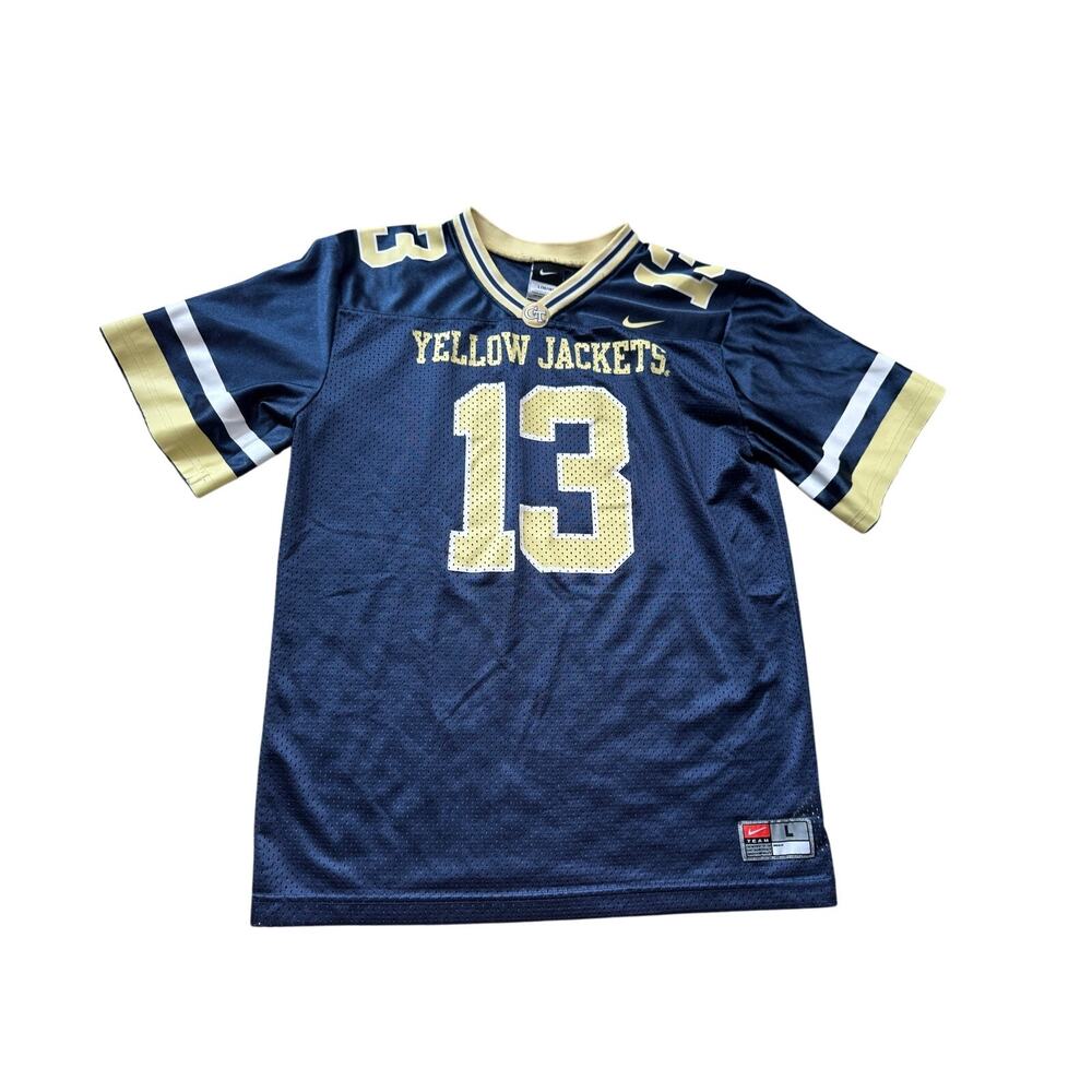 Georgia Tech Football Jersey NIKE Youth Large Youth, 14-16; Yellow jackets
